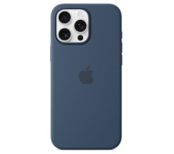 Slika 2 izdelka: Apple original ovitek Silicon case za iPhone 16 Pro Max - MagSafe - temno moder - MYYU3ZM/A