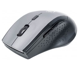 Slika izdelka: Brezžična optična miška MANHATTAN, sivo/črna, USB, 1600 dpi, ukrivljena, 5 gumbov