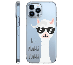 Slika 2 izdelka: Clear Case No Drama LLama za iPhone 15 Pro Max - prozoren