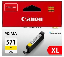 Slika izdelka: ČRNILO CANON CLI-571 RUMENO XL ZA MG5750, 11ml