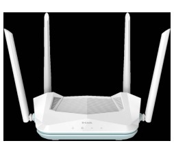 Slika izdelka: D-Link brezžični usmerjevalnik R15/E, WiFi 6 (AX1500), 4 antene, 3x Gigabit LAN