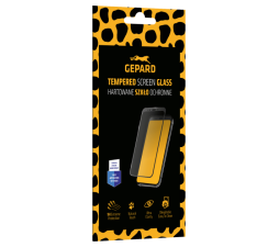 Slika izdelka: Gepard ZAŠČITNO KALJENO STEKLO iPhone 16e / iPhone 17e - Full Glue - črn