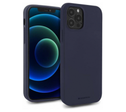 Slika 2 izdelka: Goospery Soft Feeling silikonski ovitek za iPhone 14 Pro Max - moder