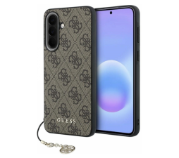 Slika izdelka: GUESS GUHCSA37GF4GBR silikonski ovitek z obeskom za Samsung Galaxy A37 - rjav