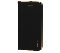 Slika izdelka: Havana Premium preklopna torbica iPhone 11 - črna z zlatim robom
