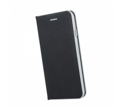 Slika izdelka: Havana Premium preklopna torbica iPhone 11 Pro - črna s srebrnim robom