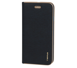 Slika izdelka: Havana Premium preklopna torbica Samsung Galaxy A35 - modra z zlatim robom