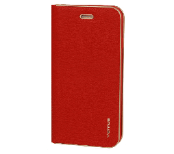 Slika izdelka: Havana Premium preklopna torbica Samsung Galaxy A23 - rdeč z zlatim robom