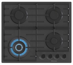 Slika izdelka: Hisense Plinsko kuhališče na kaljenem steklu - GG663B