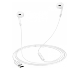 Slika izdelka: HOCO slušalke M109 s Type C vtičem in mikrofonom (iPhone, Samsung) bele