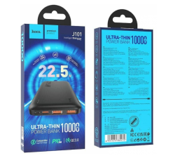 Slika izdelka: Hoco zunanja baterija powerbank J101 10000 mAh Fast Charge 22,5W + PD za Samsung, Apple - črn