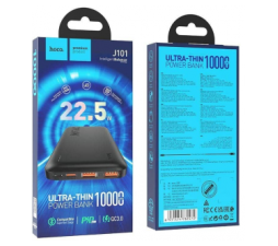 Slika 2 izdelka: Hoco zunanja baterija powerbank J101 10000 mAh Fast Charge 22,5W + PD za Samsung, Apple - črn