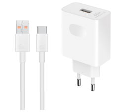 Slika 2 izdelka: Honor hišni polnilec Super Charge Power Adapter 66W USB A s kablom Type C - Original - EU Blister