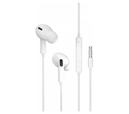 Slika izdelka: Jellico slušalke EP3A s 3,5 mm vtičem in mikrofonom s silikonskimi čepki - bele