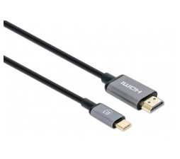 Slika 2 izdelka: Kabel USB-C moški/HDMI moški MAHATTAN, (UHD) 4K@60Hz, 2 m, črna