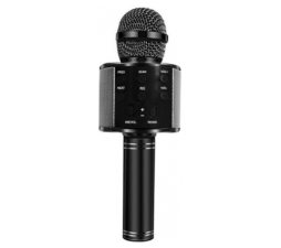 Slika 2 izdelka: KAKU brezžični karaoke mikrofon - črn