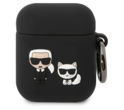 Slika izdelka: KARL LAGERFELD AirPods 1 / AirPods 2 Case -Full Bodies - črna - KLACA2SILKCK