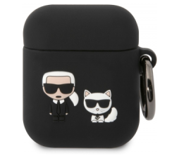 Slika 2 izdelka: KARL LAGERFELD AirPods 1 / AirPods 2 Case -Full Bodies - črna - KLACA2SILKCK