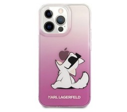 Slika izdelka: Originalen KARL LAGERFELD ovitek iPhone 13 Pro Max - Choupette Fun - prozorno pink zaščita - KLHCP13XCFNRCPI
