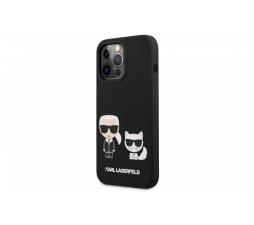 Slika izdelka: Originalen KARL LAGERFELD ovitek iPhone 13 Pro Max - Full Bodies - črn silikonska zaščita - KLHCP13XSSKCK