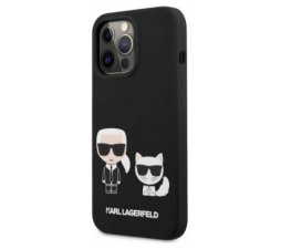 Slika 2 izdelka: Originalen KARL LAGERFELD ovitek iPhone 13 Pro Max - Full Bodies - črn silikonska zaščita - KLHCP13XSSKCK