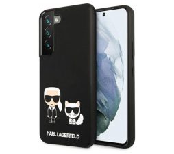 Slika izdelka: Originalen KARL LAGERFELD ovitek Samsung Galaxy S22 Plus 5G - Full Bodies - črn silikonska zaščita - KLHCS22MSSKCK