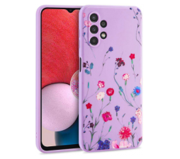 Slika 2 izdelka: Liquid silikonski ovitek Pomlad za Samsung Galaxy A53  - vijola