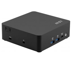 Slika izdelka: Mini namizni računalnik MSI Cubi NUC AI 1UMG-073BEU barebone Core Ultra 7 / 16GB / 1TB SSD / Wi-Fi 6E + BT / 2x2.5Gbps / Windows 11 Home (črn)