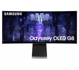 Slika 2 izdelka: Monitor Samsung S34BG850SU ODYSSEY NEO G8, 34", OLED, 21:9, Ultra WQHD, 175Hz, USB-C, SMART