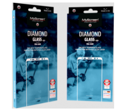 Slika izdelka: My Screen protector Full Glue ZAŠČITNO KALJENO STEKLO iPhone XR - DIAMOND GLASS EDGE Full Glue - črn
