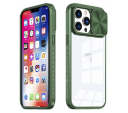 Slika izdelka: Onasi Lens Cover silikonski ovitek zaščita za iPhone 11 - prozorno/zelen