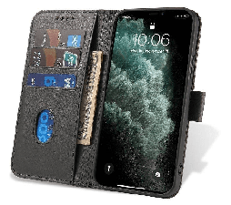Slika izdelka: Onasi Wallet denarnica usnjena preklopna torbica Samsung Galaxy S23 Ultra 5G - črna
