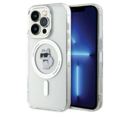 Slika izdelka: Originalen KARL LAGERFELD MagSafe ovitek iPhone 15 Pro - Karls full body - prozoren - KLHMP15LHFCCNOT 