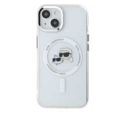 Slika izdelka: Originalen KARL LAGERFELD MagSafe ovitek iPhone 13 6.1 - Heads - prozoren - KLHMP13MHLSKCH 