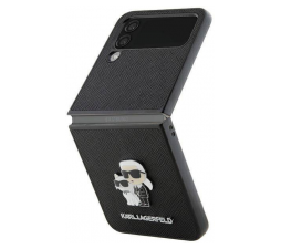 Slika izdelka: Originalen KARL LAGERFELD ovitek Samsung Galaxy Z Flip 4 - Saffiano Full Bodies - črna zaščita - KLHCZF4SAKCNPK