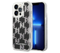 Slika 2 izdelka: Originalen KARL LAGERFELD ovitek iPhone 14 Pro - svetleč Monogram črn - KLHCP14LLMNMK 