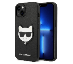 Slika 2 izdelka: Originalen KARL LAGERFELD ovitek iPhone 14 Plus 6.7  - Choupette Head - črna zaščita - KLHCP14MSAPCHK 