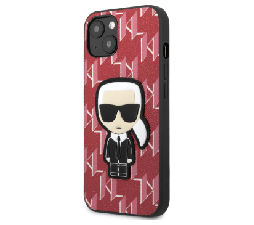Slika 2 izdelka: Originalen KARL LAGERFELD ovitek iPhone 13 Mini - Monogram ikonik -rdeča zaščita - KLHCP13SPMNIKPI