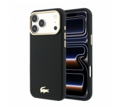 Slika 2 izdelka: Originalen LACOSTE ovitek Magnetic za iPhone 17 Pro Max / iPhone 18 Pro Max - PU Leather Champs Elysees - črn
