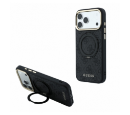 Slika 2 izdelka: Originalni Guess ovitek PU 4G Ring Stand MagSafe  za iPhone 18 Pro Max / iPhone 17 Pro Max, črn