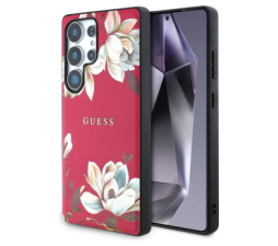 Slika 2 izdelka: Originalni GUESS ovitek za Samsung Galaxy S25 Ultra 5G - MagSafe - Printed Flower - pink - GUHMS25LPGNMPLMF