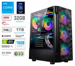 Slika izdelka: Računalnik PCX Exton i5 14600KF/32GB/1TB/RTX5060Ti/RGB