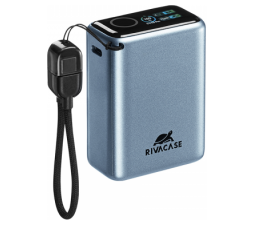 Slika izdelka: RIVACASE VA1031 Power Bank 10.000 mAh PD 40 W s TFT-zaslonom - temno siv