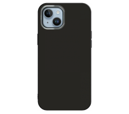Slika izdelka: Satin silikonski ovitek za iPhone 14 Plus -  črn