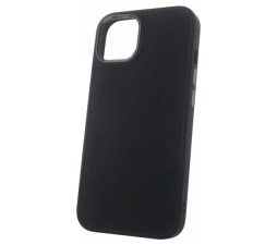 Slika izdelka: Satin silikonski ovitek za iPhone 16 - črn