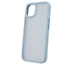 Slika 2 izdelka: Satin silikonski ovitek za iPhone 14 6.1 - prozorno moder