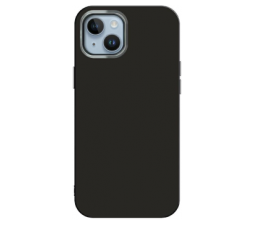 Slika 2 izdelka: Satin silikonski ovitek za iPhone 14 Plus -  črn