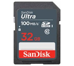 Slika izdelka: SDHC SanDisk 32GB Ultra, 100 MB/s