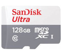 Slika izdelka: SDXC SANDISK MICRO 128GB ULTRA, 100MB/s, UHS-I, C10, adapter