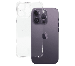 Slika izdelka: Silikonski ovitek ANTISHOCK za iPhone 15 Pro Max - prozoren